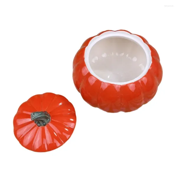 Bottiglie di stoccaggio Supporto per caramelle Vaso di zucca in ceramica Decorazioni per matrimoni vintage Contenitore in ceramica Serbatoio per alimenti secchi