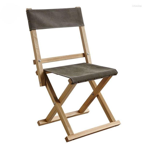 Мебель для кемпинга, складной стул для кемпинга, кожаный стул, автомобиль, самостоятельный отдых, дерево