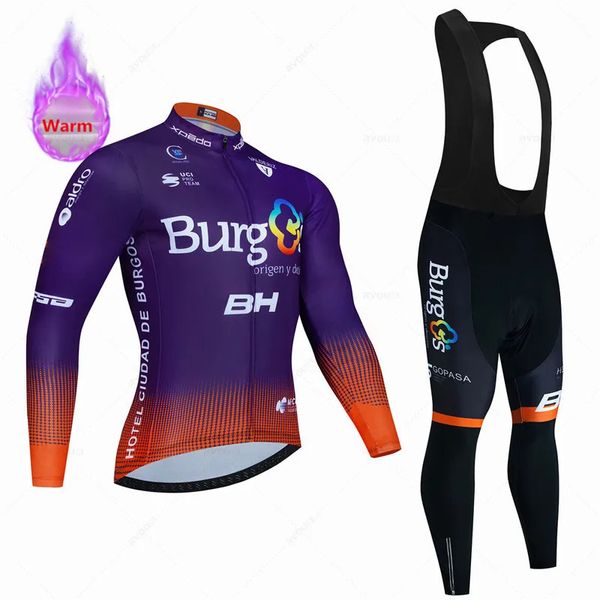 Maglia da ciclismo Set BH Burgs Inverno caldo pile termico Set Abbigliamento Bicicletta Sport Equitazione MTB Abbigliamento bici Maillot Ciclismo Hombre 231020