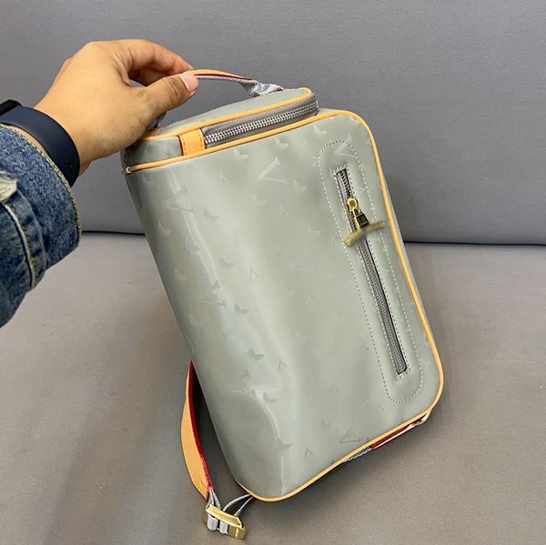 Klasik pop-up lazer tasarımcı messenger crossbody çanta çanta ünlü yaşlı çiçek adamları postacı omuz çantası fransız markası lüks orijinal deri çantası en iyi kalite