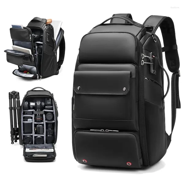 Рюкзак для путешествий, профессиональная зеркальная камера с кронштейном для штатива, съемный в противоугонный ноутбук 40 л, 17 дюймов