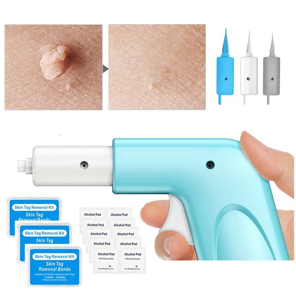 Massageador de olhos 3 em 1 Removedor automático de marcas de pele Indolor Mole Wart Removal Kit Dispositivo Profissional Verrugas Eliminar Face Care Beauty Tool Uso doméstico 231020