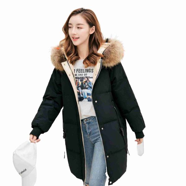 Designer Donna Piumini donna invernali Giacche Cappotto lungo Parka Bianco Canada Duck Frangivento Donna Parka Giacca in pelliccia lucida 2VQW3