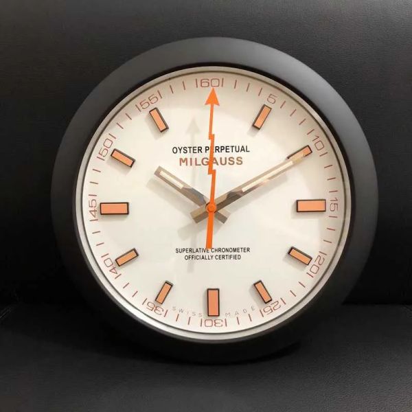 Clock Horloge Luxury Modern Design Wall Murale Milgauss Quartz Super Silent Movement x085