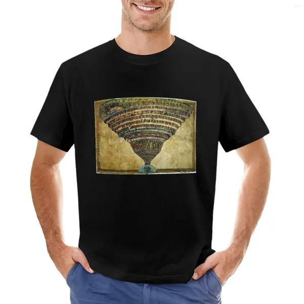 Polo da uomo Chart Of Hell di Botticelli T-shirt grafica T-shirt grafica Anime vestiti per uomo