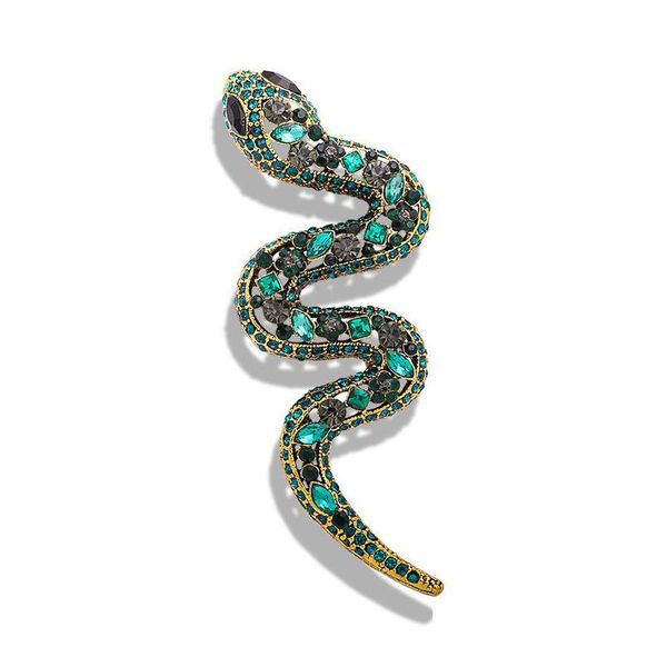 Spille Spille Cristallo Diamante Serpente Per Uomo Donna Retro Cappotti Abiti Cor Accessori Fidanzamento Sposa Spilla Pin Gioielli Regalo Goccia D Dhxgc