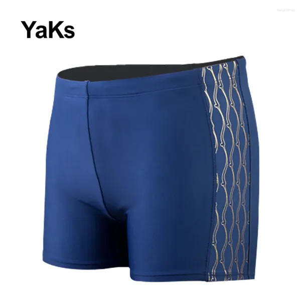 Herren-Badebekleidung YaKs Marke Herren Strand Strumpfhosen Shorts Sommer Badehose Sport Trainingshose Schnell trocknender Badeanzug Tauchen Surfen