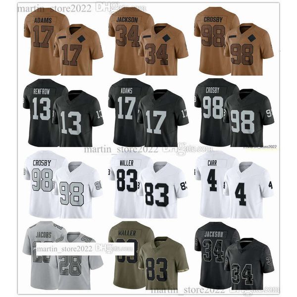 2023 Salute To Service Jersey 28 Josh Jacobs 17 Davante Adams 98 Maxx Crosby 8 Josh Jacobs 13 Hunter Renfrow 10 Jimmy Garoppolo 2 Daniel Carlson 87 Michael Mayer