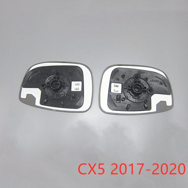 Acessórios para carro, espelho retrovisor de vidro com função aquecida para mazda cx5 17-10 kf sem controle de zona cega