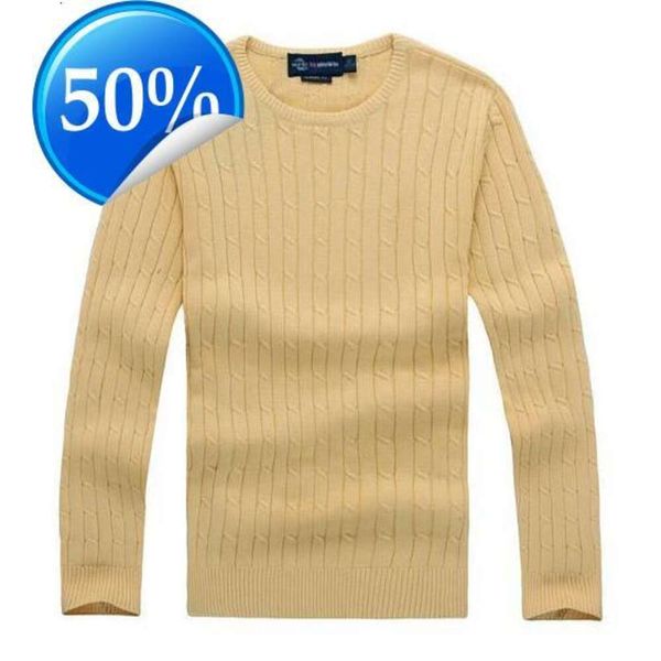 Suéteres masculinos Frete grátis nova alta qualidade Mile Wile Polo Marca Men's Twist Sweater Malha Suéter de Algodão Jumper Pulôver Suéter Pequeno Jogo de Cavalo de Alta Qualidade