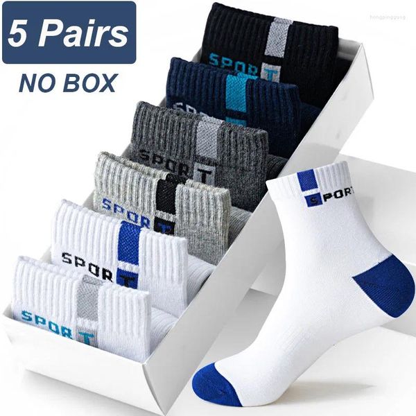 Erkek Çoraplar 5 Çift Sonbahar ve Kış Yüksek kaliteli bambu fiber nefes alabilen deodorant kalınlaşmış sıcak iş erkek orta tüp