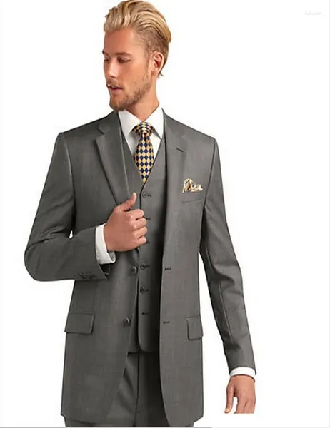 Ternos masculinos de casamento italiano Men/Wedding/Party Men/Party Dress/Lounge Tuxedos/noivo do casamento