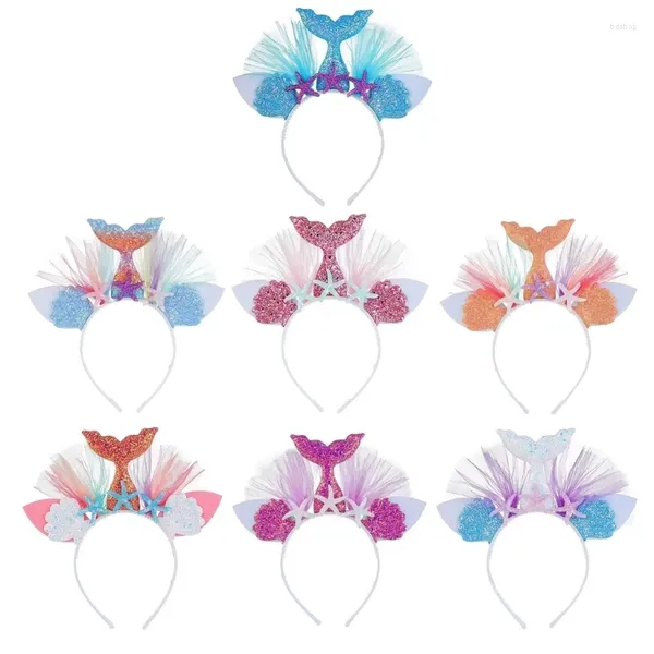 Accessori per capelli Bellissimo copricapo Fascia vibrante Ornamento alla moda Bambini per ragazze Decorazioni per feste per adolescenti