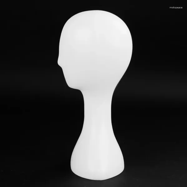 Sacchetti per gioielli Modello di vendita Testa in bianco e nero Puntelli da tiro in plastica Vetrina per esposizione parrucca Sciarpa Cappello Espositore