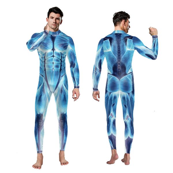 Anime Angriff auf Titan 3D-Druck Cosplay Kostüme Männer Langarm Overalls Erwachsene Elastische Spandex Bodys Mode Catsuits