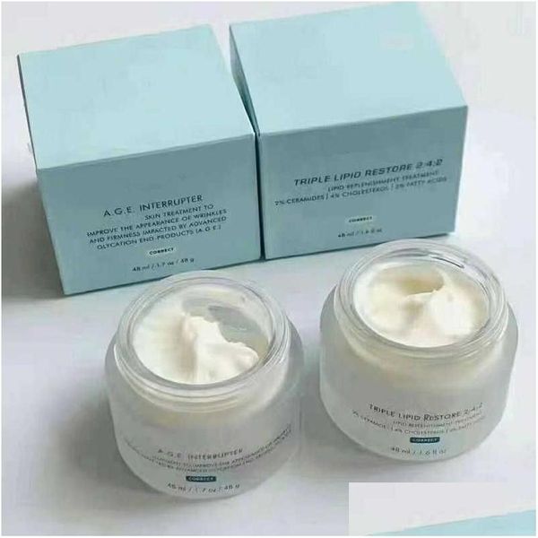 Profumo Lozione per il corpo 001 Crema per il viso Age Interrupter Triple Lipid Restore Creme per il viso 48Ml Negozio Dhs Drop Delivery Salute Bellezza Frag Dhudi