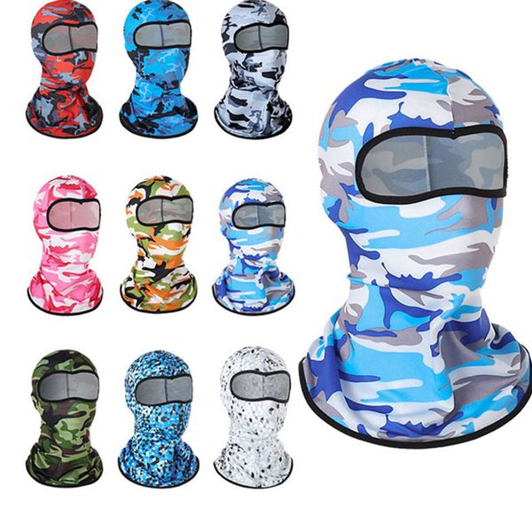 Bisiklet Motosiklet Yüz Maskesi Açık Hava Spor Kaputu Tam Kapak Yüz Maskeleri Balaclava Yaz Güneş Roteksiyon Boyun Scraf Binicilik Headgear Hz0006