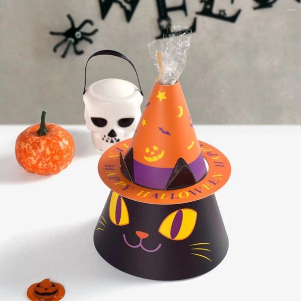 Geschenkpapier 10 Stück Halloween Hut Pralinenschachtel Keksbeutel Nougat Verpackungszubehör Kindergeburtstage Party Dekor Kinder Fans