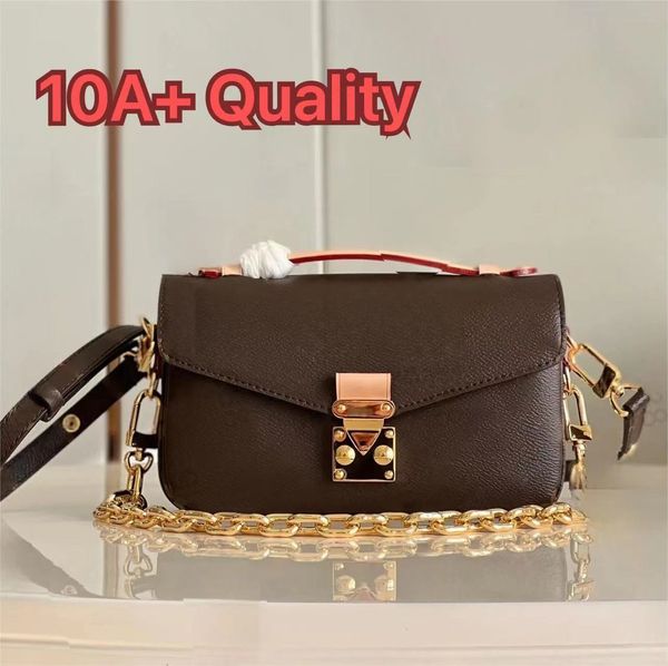 Tasarımcı Messenger çanta East West Metis Crossbody Bags Kadın Omuz Çantası Zincir Kemer Sacoche Mini Bolso debriyaj Poşeti Dicky0750 PRPU