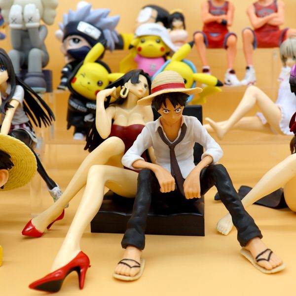 Re dei pirati in scatola, anime giapponese fatto a mano, modello di cartone animato con clip, macchina per bambola