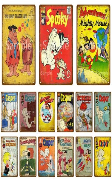 Kinder-Cartoon-Klassiker, TV-Film, Metallgemälde, Vintage-Blechschild, Poster, Pub-Plakette, Metall, Heimdekoration, Kinderzimmer, Wandkunst, Zimmer, Dec4205520