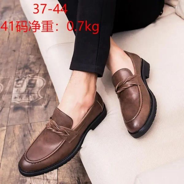 Sapatos de vestido primavera couro masculino britânico alto sentido negócios formal desgaste casual altura crescente palmilha estudante preto terno noivo qua