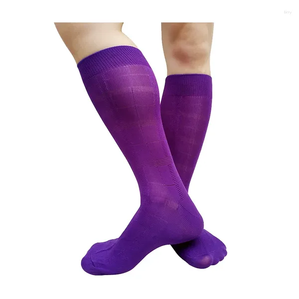 Herrensocken Softy Business Herren Formal Durchsichtig Kariert Über Der Wade Kleid Anzug Sexy Dessous Strumpf Für Männer Schlauch Lange Röhre