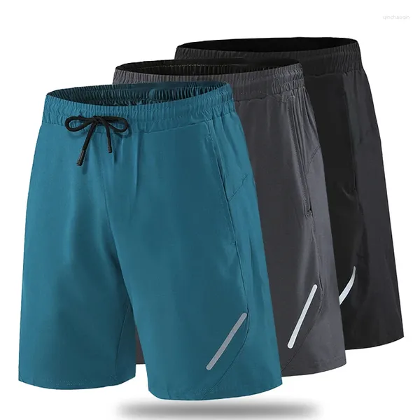 Fitnessstudio-Bekleidung (S-3XL) Sport-Shorts für Herren, Laufen, Sommer, kühlend, dünn, schnell trocknend, Basketball, lockeres Fitness-Training, lässige Capris, kurze Hosen