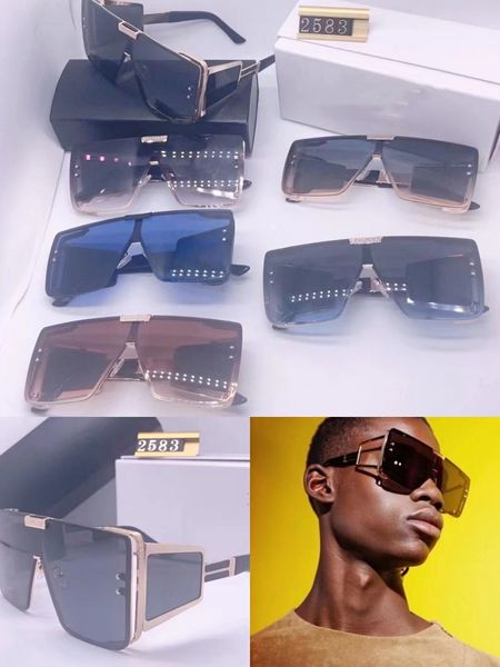 Top Hot Designer Óculos de Sol Homens Óculos de Sol Abelha para Mulheres Estilo Anti-Ultravioleta Retro Quadrado Metal Óculos Sem Aro Quadro Proteção UV Novo