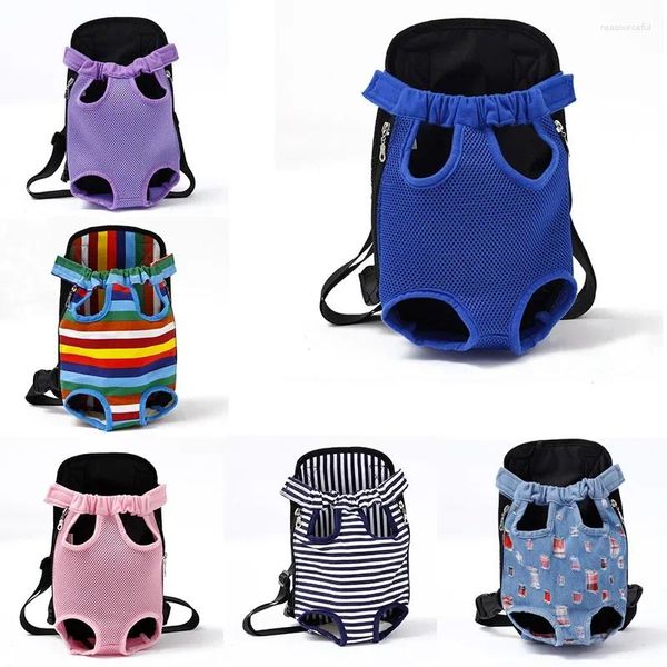 Transportador de cães para gatos e animais de estimação Bolsa de transporte Mochila frontal Teddy Pequenos suprimentos de moda