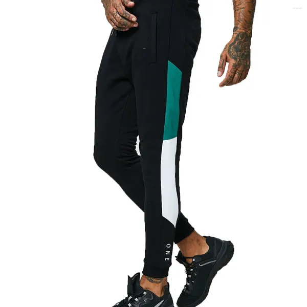 Calças masculinas de algodão ginásio correndo leggings corredores streetwear casual esporte calças masculino treinamento treino fitness sweatpants
