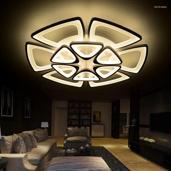 Luzes de teto lâmpada design decorativo nórdico decoração moderna lustre capa tons luz led