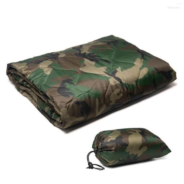 Outdoor-Pads MENFLY Camouflage Camping Quilt Tragbares Camp-Zubehör Picknick-Thermodecke Ultraleichte Reise-Schlafmatratze Tourist