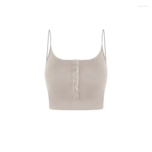 Damen-Tanks, kurzes Straps-Tanktop mit einreihigem Slim-Fit-Bauchnabel, sexy, ärmellose Innenschicht, Mädchen