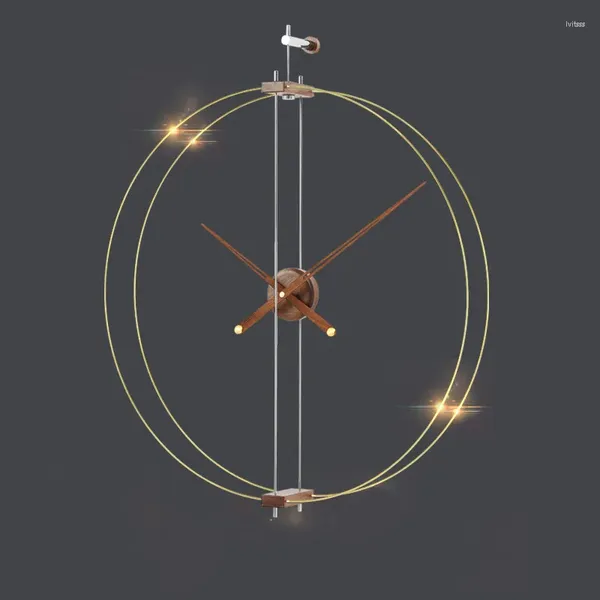 Wanduhren Spanisch Moderne Kreative Uhr Nordic Design Gold Metall Stille Luxus Hause Wohnzimmer Große Decorarion ZY50GZ