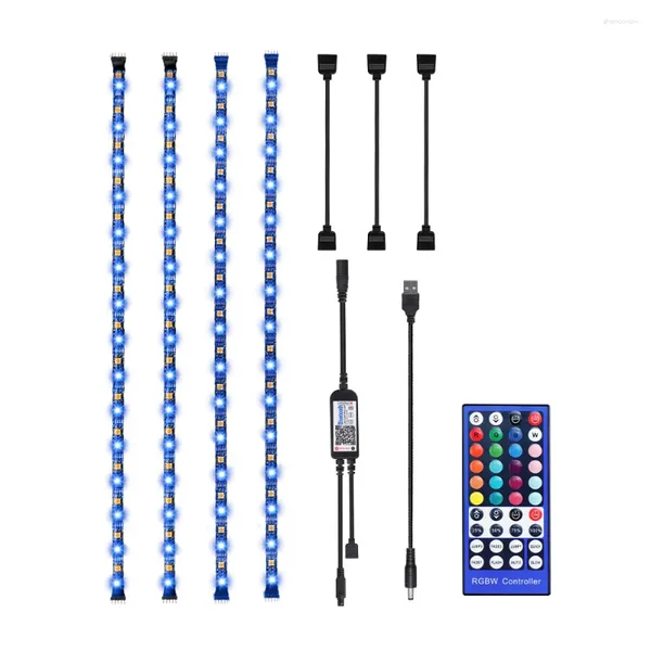 40key IR kontrolörlü 2m 3m 3m 4M Bluetooth Işık ile Strip 5V USB RGBW RGBWW LED Şerit