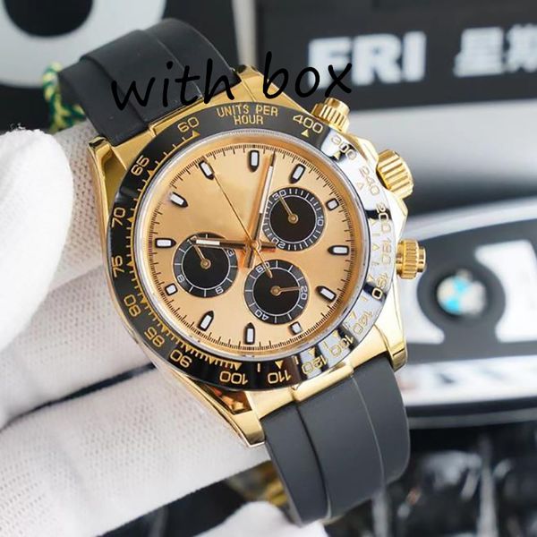 Мужские часы Дизайнерские роскошные часы Высококачественные автоматические часы из розового золота Размер 40 мм Корпус из нержавеющей стали 904L с резиновым ремешком Роскошные часы Сапфировое стекло Orologio.