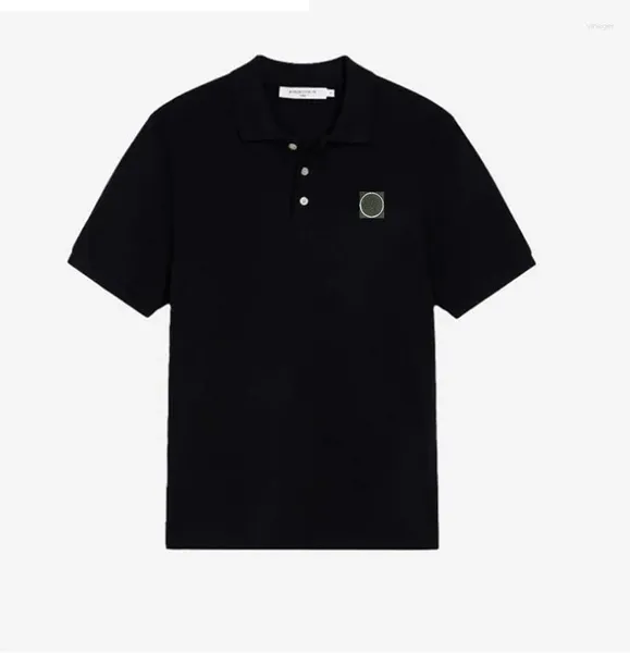 Homens camisetas Marca Homens Polo Camisetas Mulheres Emblema Bordado Manga Curta Designer Verão Lapela Roupas Casal Tops