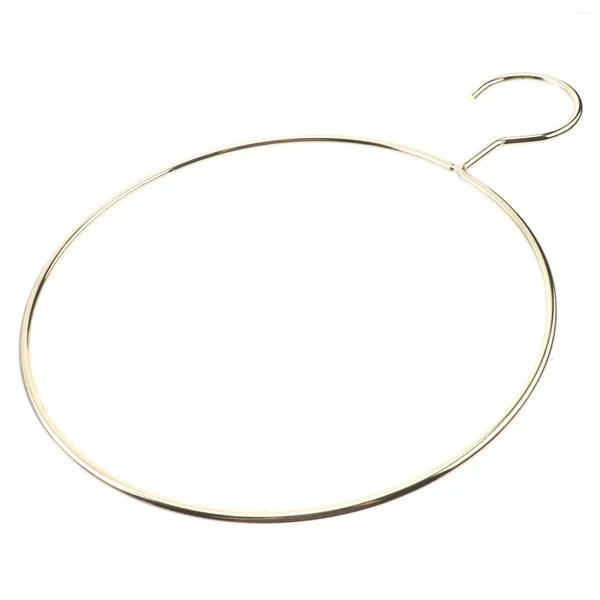 Scatole portaoggetti Appendini rotondi in metallo Bikini Semplice anello per cintura Appendiabiti Sciarpa per armadio camera da letto (dorato)