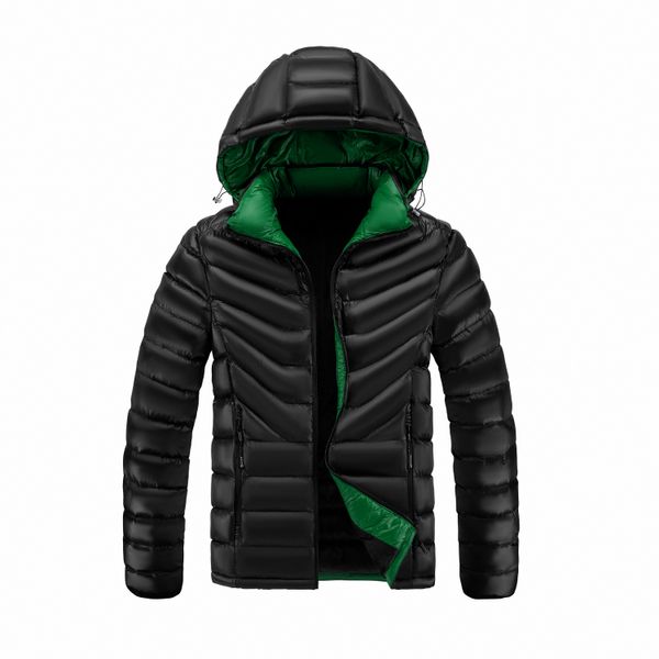 Sıcak Satış Kış Ceketleri Erkek Moda Puffer Duffle Coat Poleece Erkek Ceketleri Rüzgar Geçirmez Ceket Yüksek Moda Ceket Sıcak Pamuklu Padded Adam 018#