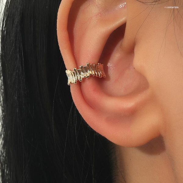 Rücken Ohrringe Einfache Unregelmäßige Spleißen Nicht Durchbohrten Ohrknorpel Clip Auf Für Frauen Mädchen Silber Farbe Manschette Earcuffs Schmuck