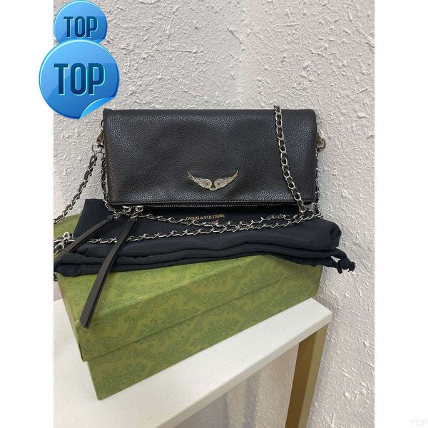 Zadig Voltaire mini envelope cross body bags Mulheres Luxo Pochette Rock Swing Your Wings bolsa de ombro bolsa de embreagem tote homens Designer flap zíper moda G