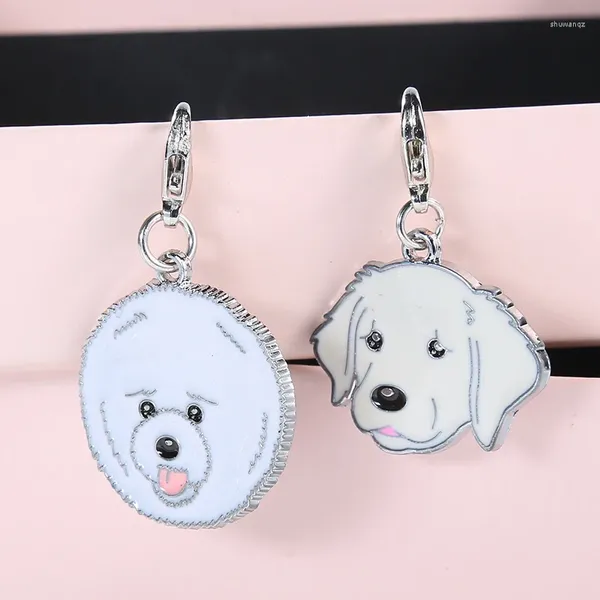 Schlüsselanhänger 2 teile / los Haustier Hund Schlüsselbund Tier Hohe Qualität ist ein Modegeschenk Schlüsselanhänger Tasche Charme Anhänger Schmuck Klein