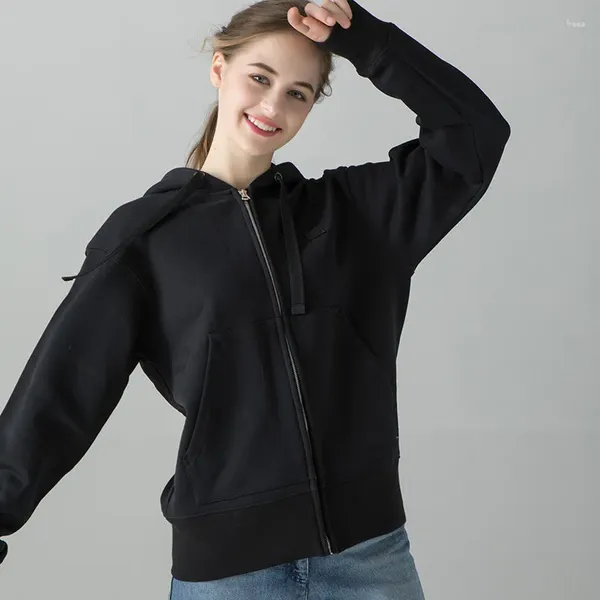 Frauen Hoodies 2023 Herbst Lose Beiläufige Baumwolle Mit Kapuze Zip Strickjacke Pullover Für Männer Und Frauen Liebhaber