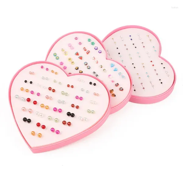 Orecchini a bottone 36 paia Set orecchini in plastica ipoallergenici color caramello per gioielli da donna, ragazza, matrimonio, regali di Natale