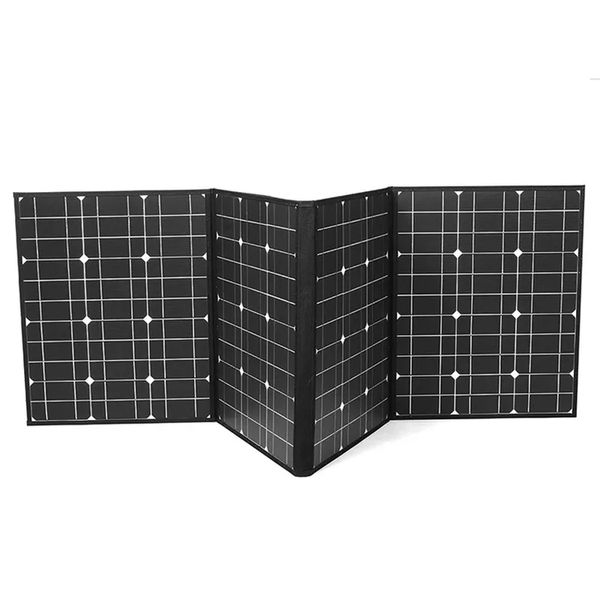 Kit de painel solar dobrável de carregamento rápido 150W para acampamento ao ar livre portátil módulo monocristalino fotovoltaico carregador solar
