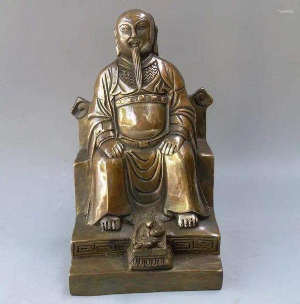 Estatuetas decorativas fornecem ornamentos de estátua de bronze ancestral xuantian deus zhenwu imperador xuanwu taoísta