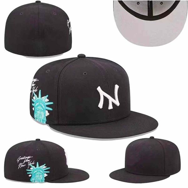 Hombres Mujeres Sombreros ajustados tamaño 7-8 Sombrero Snapbacks Gorras de baskball ajustables Todo el equipo Unisex Deportes al aire libre Bordado Algodón plano Gorros cerrados Gorra para sol flexible orden de mezcla X-8