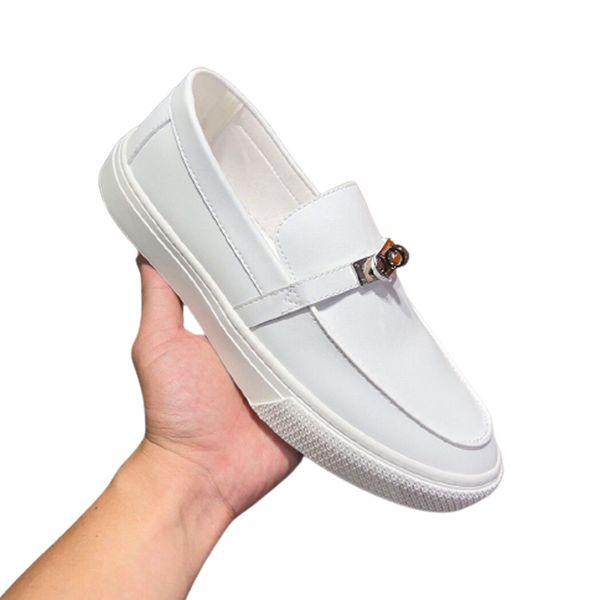 Scarpe casual firmate a punta tonda con polsini alla moda, scarpe da skateboard versatili nere bianche marroni arancioni