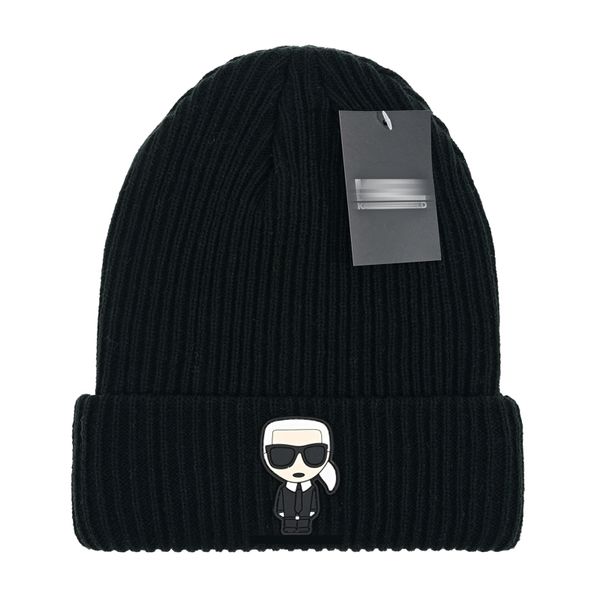 Marca de moda wem chapéu de malha feminino designer kARLBeanie Cap oficial síncrono original chapéu quente presente de aniversário d2